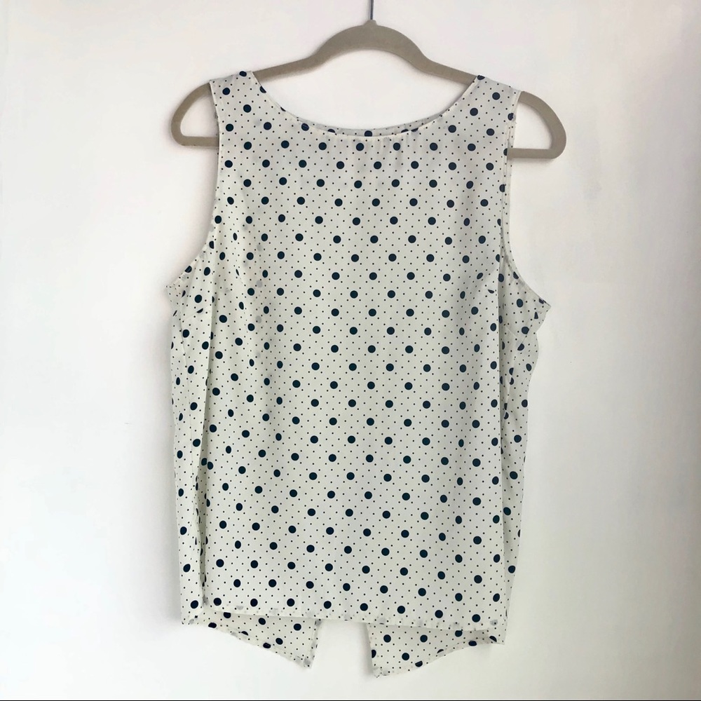 Renee C. Sleeveless Blouse with back slit